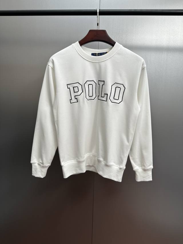 Ralph Lauren 2025 Fall/Winter New Terry Cloth Sweatshirt with Large Polo Logo an