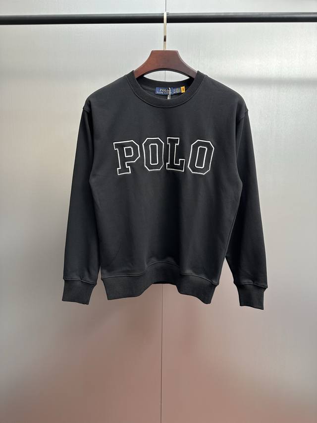 Ralph Lauren 2025 Fall/Winter New Terry Cloth Sweatshirt with Large Polo Logo an