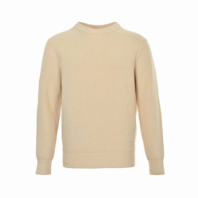 Louis Vuitton 25Fw Embroidered Logo Knit Crew Neck Sweater Fabric: 30% wool, 20%