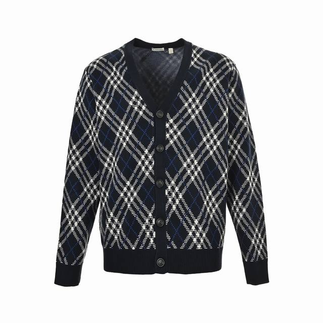 Burberry Diamond Check Cardigan Sweater. Originally purchased for 49,900, this s