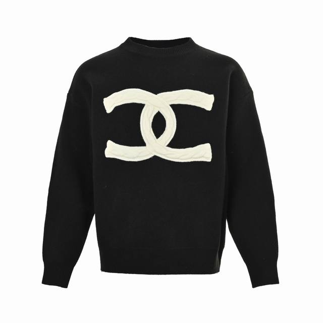 Chanel Knitted Cable Logo Crew Neck Sweater (Top-Tier Original Version) Color: B