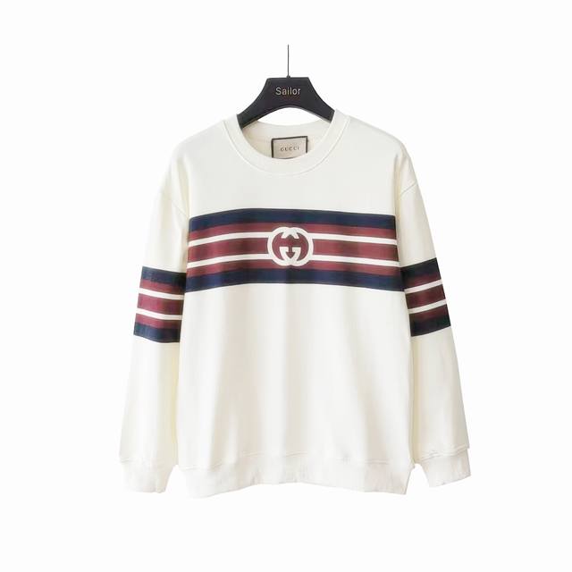 New Arrival Real Shot Details + Size Chart Gucci 24Ss Double G Red and Blue Stri