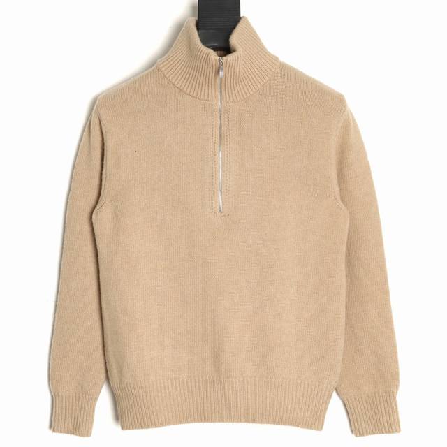 Thom Browne Tb 25Fw Goose Half-Zip Sweater (Ddd) This product is knitted using c