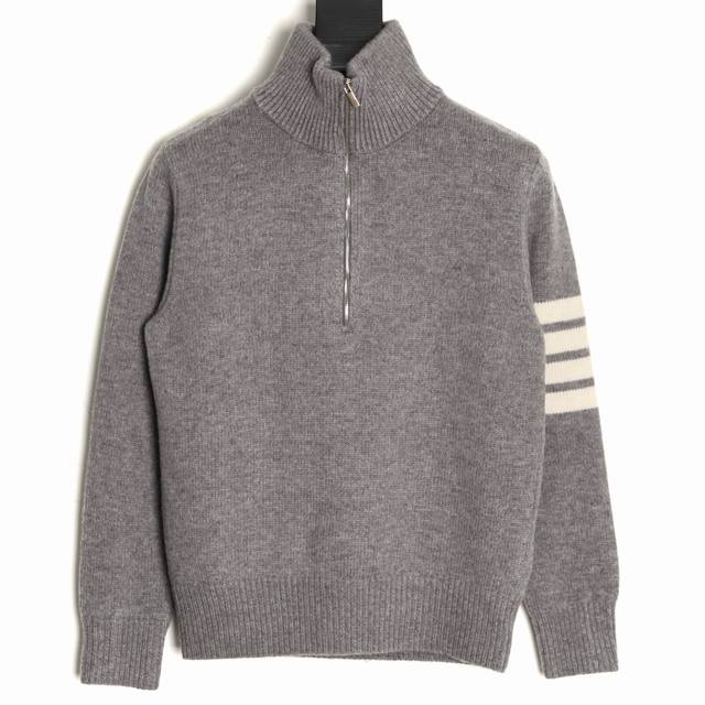 Thom Browne TB 25Fw Four-and-a-Half Zipper Sweater (Ddd) This product is knitted
