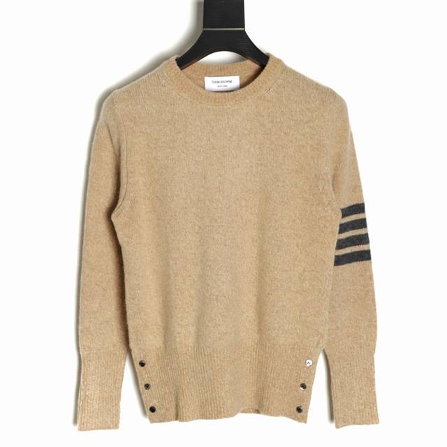 Thom Browne Tb Tom Browne 21Fw Three-Button Australian Wool Crew Neck Sweater Or