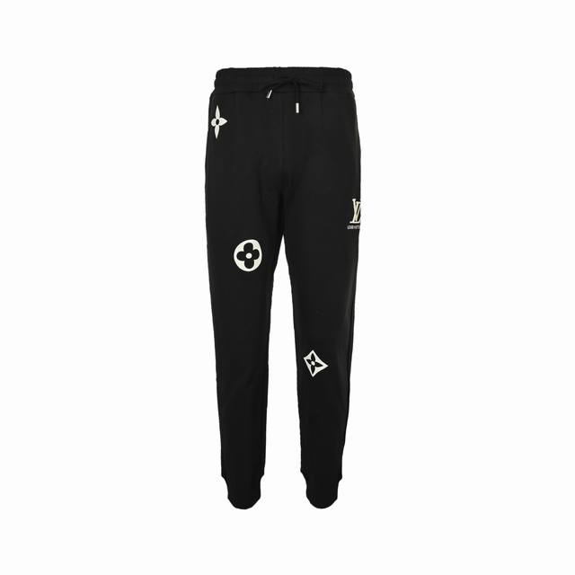 Louis Vuitton 25Fw Monogram Embroidered Logo Trousers. Made with original, exclu