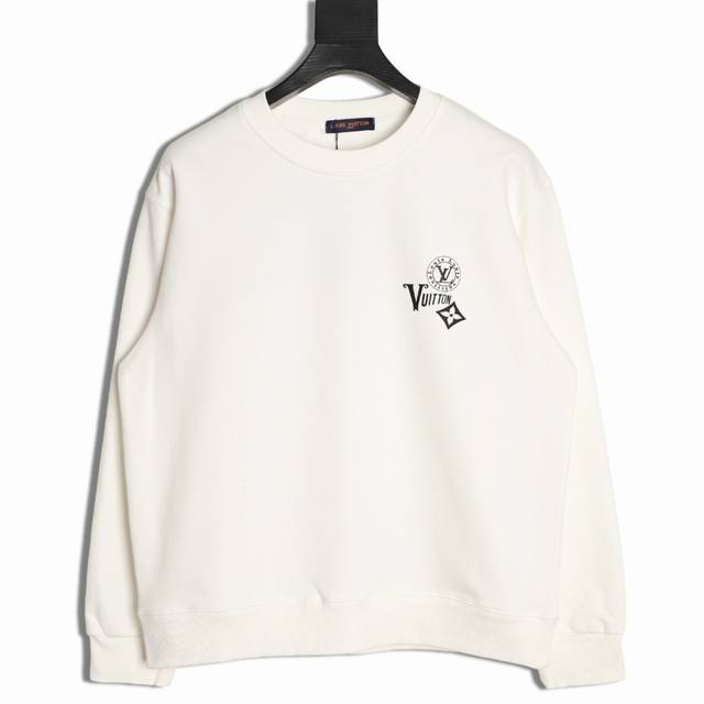 Louis Vuitton Lv 25Fw Cross-Patterned Crew Neck Sweatshirt (Ddd) 480G High-Grade