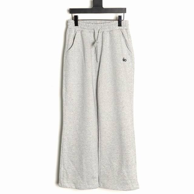 Alo 25Fw Silicone Letter Pants Made of 400g pure cotton terry cloth fabric with