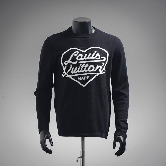 Louis Vuitton 24Ss Jacquard Heart Knit Long-Sleeve Sweater (Ddd) Contains 15% wo