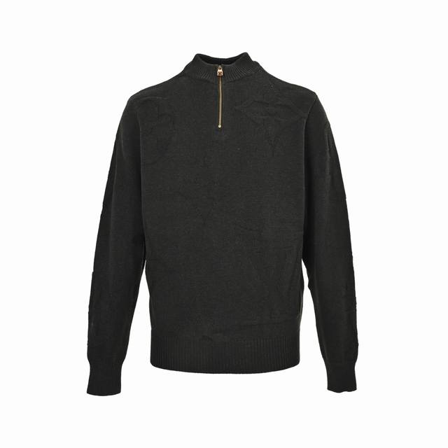Louis Vuitton 24Fw Jacquard Half-Zip Sweater (Originally purchased for 16,700).