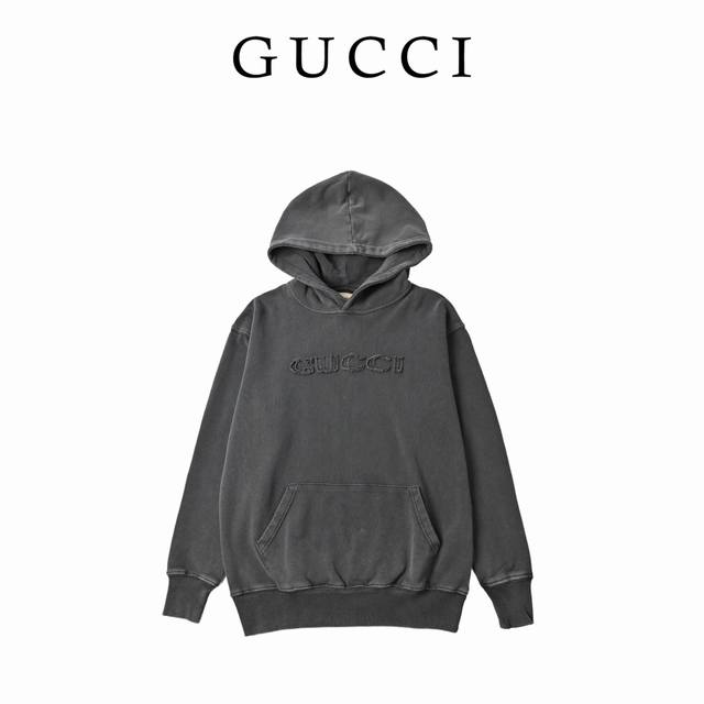 Washed Distressed Sweatshirt Gucci New Arrival! A high-weight washed distressed