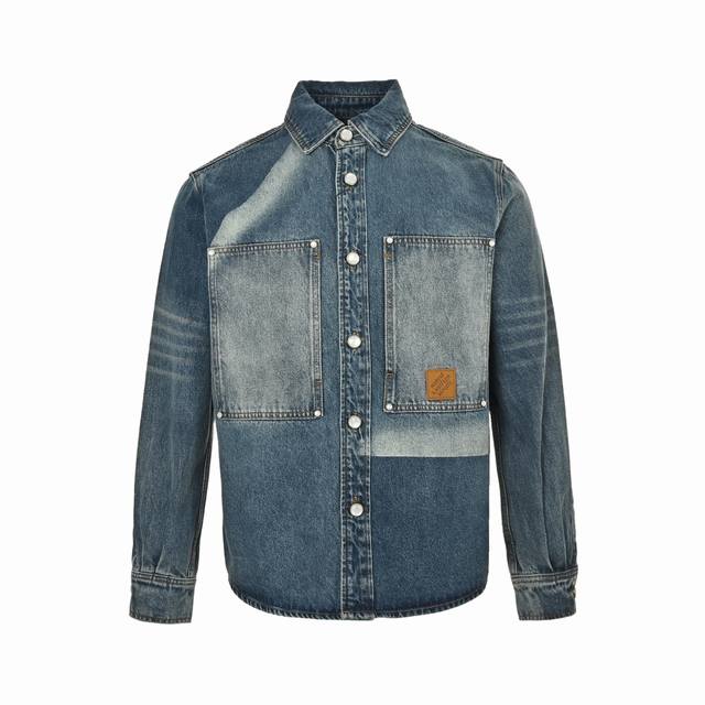 Louis Vuitton 24Fw Sun-Faded Washed Denim Jacket Love at first sight! I could we