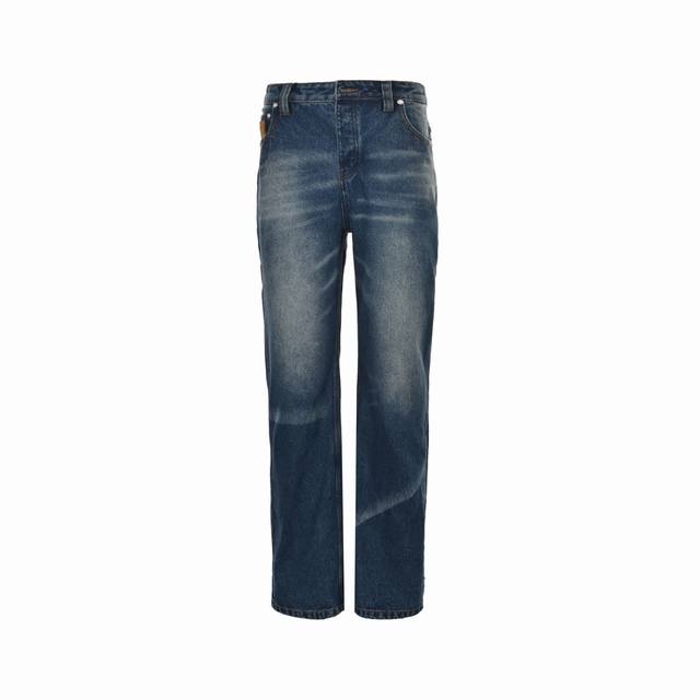 Louis Vuitton 24Fw Sun-Dyed Faded Washed Jeans These LV jeans are the epitome of