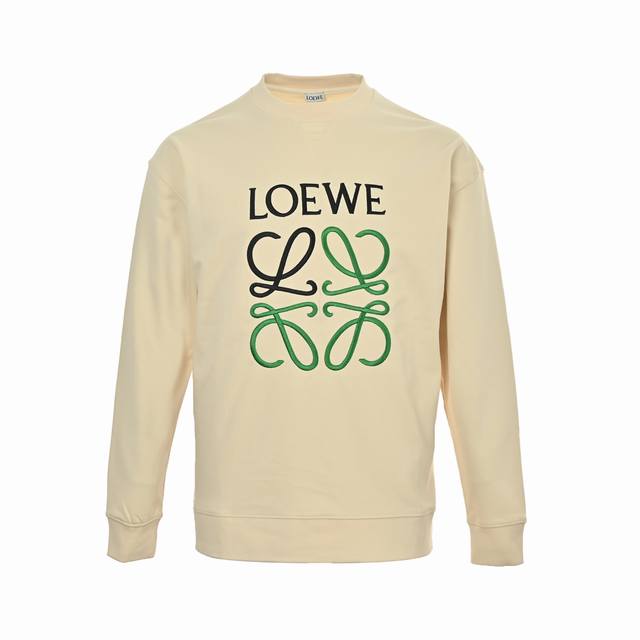 Loewe Classic Embroidered Logo Crew Neck Sweatshirt No need for flashy copywriti