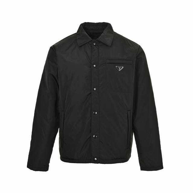 Prada Recycled Nylon Lightweight Cotton Jacket (Ddd) Made with Re-Nylon, a mater