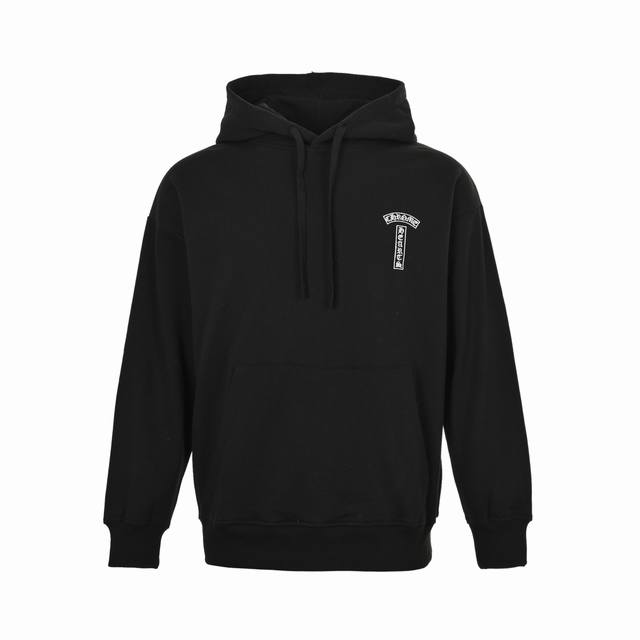 Chrome Hearts 25Fw Classic Sanskrit Letter Logo Embroidered Hooded Sweatshirt. C