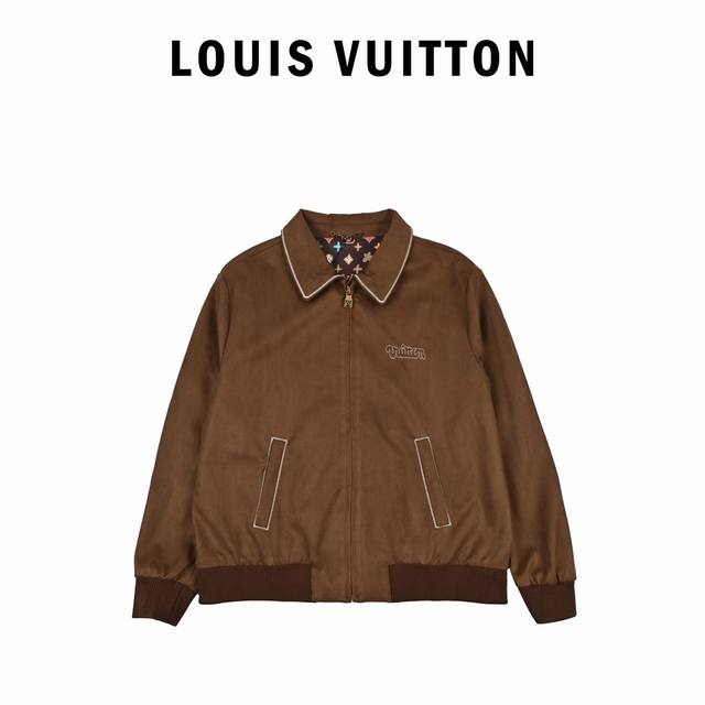 Louis Vuitton 24Fw Embroidered Stitched Suede Flight Jacket ( Lvxtyler. The Crea