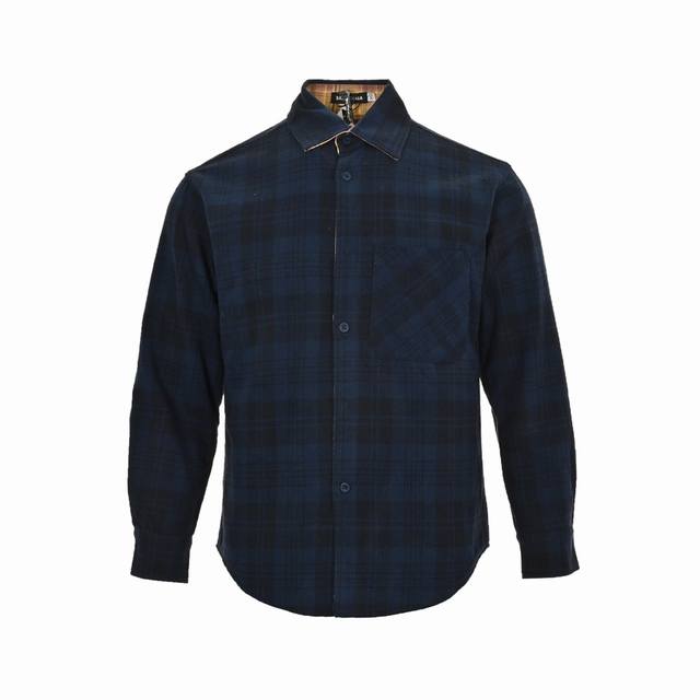 Balenciaga Double-Faced Check Shirt (Ddd) Made of custom cotton check flannel an