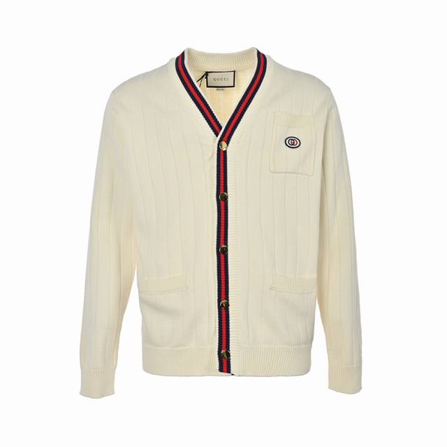 Gucci 21Fw Double G Knit Cardigan Sweater. This knit cardigan features the brand