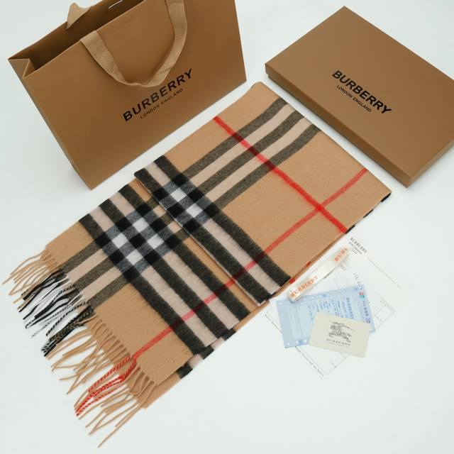 Burberry 2023 New Classic Check Fringe Long Scarf (Ddd) - Hot Item Recommendatio