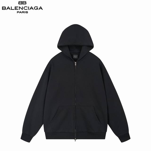 Balenciaga 25Ss Graffiti Washed Distressed Hooded Jacket. Made with custom-dyed
