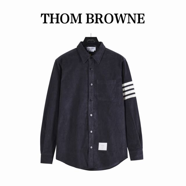 Tb Corduroy Jacket White Four-Striped Jacket Shirt Jacket New Arrival: Tb Cordur