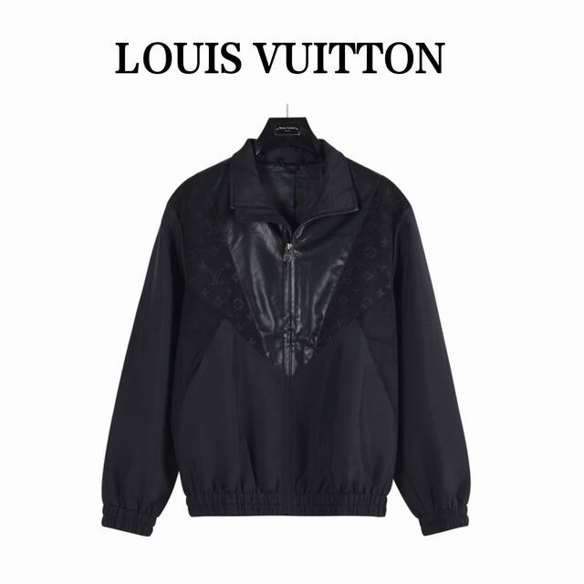 Louis Vuitton 25Fw patchwork jacquard jacket. The main body is made of 100% nylo