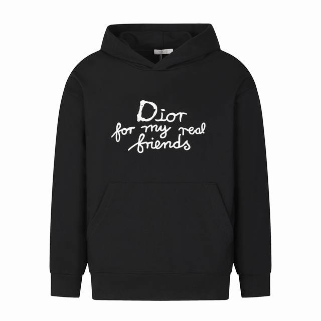 Dior Hoodie This hooded sweatshirt showcases the Dior For My Real Friends logo f