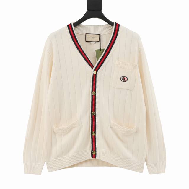 Gucci 21Fw Double G Knit Cardigan Sweater This knit cardigan sweater features th