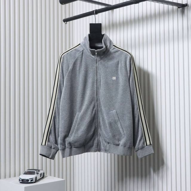 Celine Grey Arc de Triomphe Embroidered Jacket Set (Ddd) Made with custom double