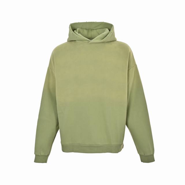 Acne Studios 1996 Rendered Washed Distressed Basic Letter Print Hooded Sweatshir