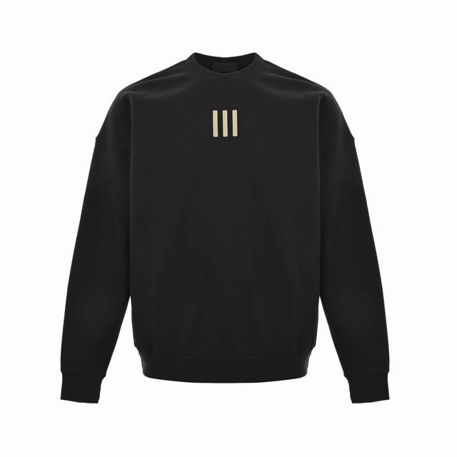 Fear Of God Fog Three-stripe Crew Neck Sweatshirt Unisex Original G Fleece Pure