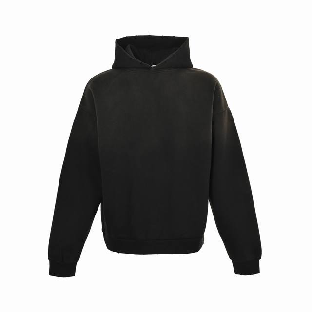 Acne Studios 1996 Rendered Washed Distressed Letter Print Hooded Sweatshirt (Ddd