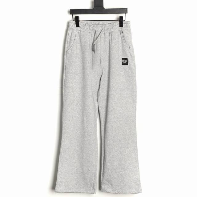 Fendi 25Fw tagged square trousers. Made of 400g pure cotton terry cloth fabric.