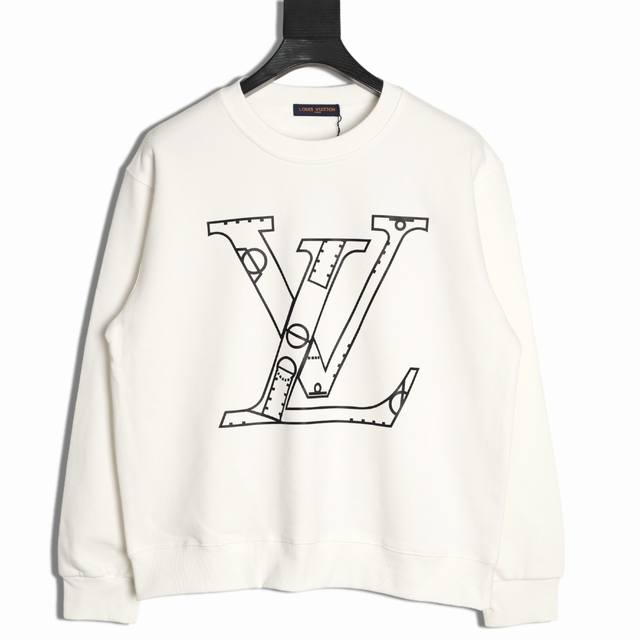 Louis Vuitton Lv 25Fw Basketball Crew Neck Sweatshirt (Ddd) 480G High-Grade Comb