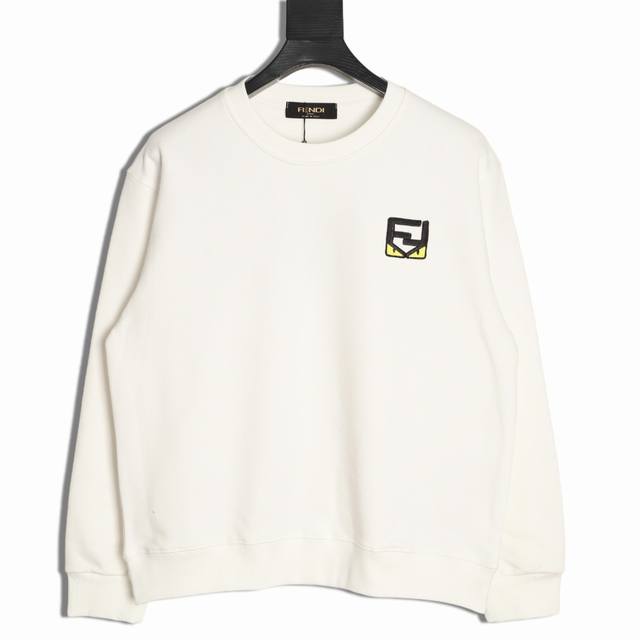 Fendi 25Fw Small Eyes Crew Neck Sweatshirt (Ddd) 480G High-Grade Combed Cotton F