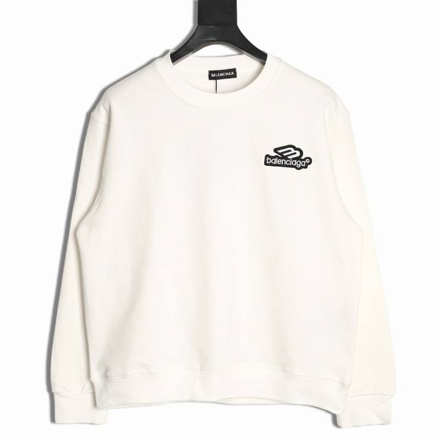 Balenciaga 25Fw 3M Crew Neck Sweatshirt (Ddd) 480G premium combed cotton fabric,
