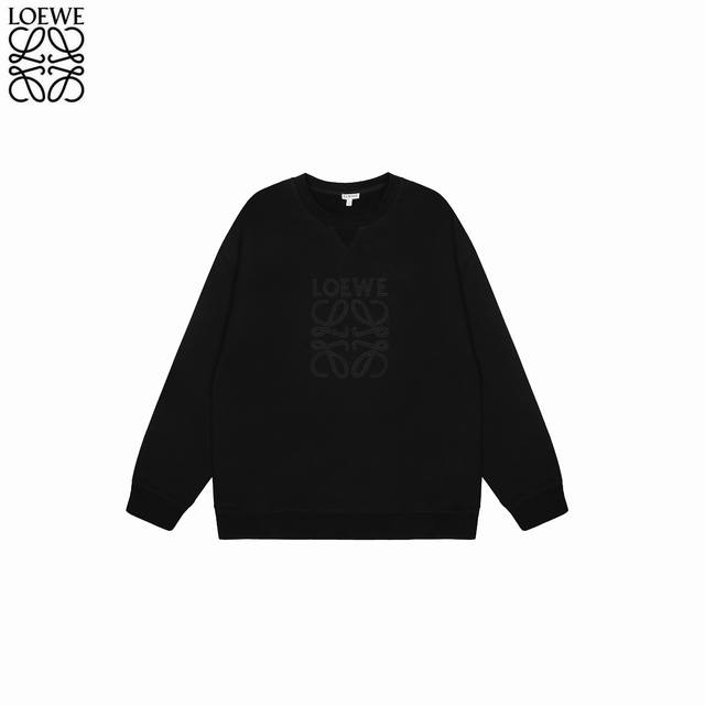 Loewe 25Fw Dark Pattern Solid Color Crew Neck Sweatshirt No need for so-called c