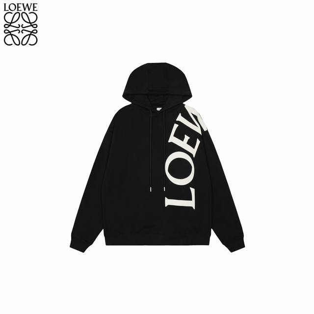 Loewe 25Fw Large Letter Micro Logo Print Hooded Sweatshirt No need for so-called