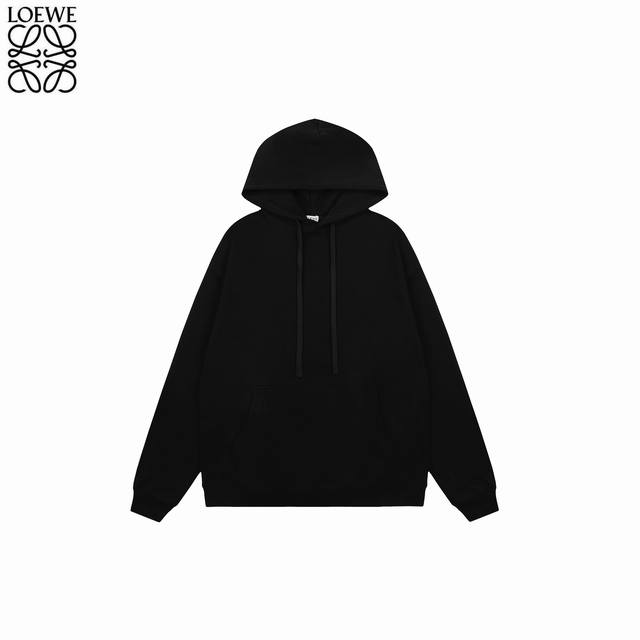 Loewe 25Fw Fluorescent Letter Hooded Sweatshirt with Back No need for flashy cop