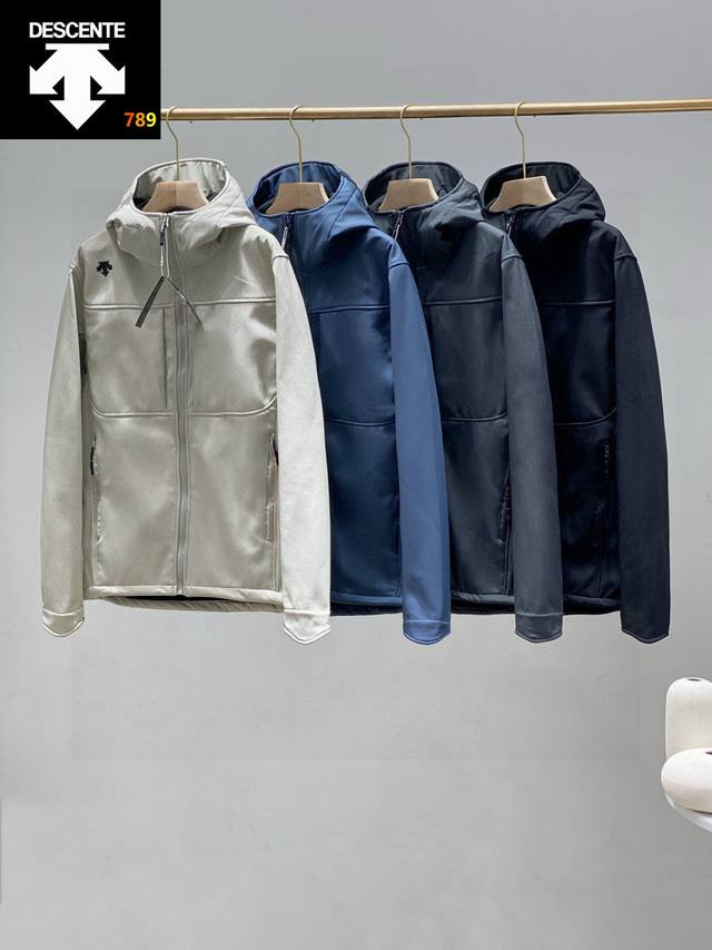 Descente 2025 Spring Softshell Waterproof Jacket!! Designed for harsh outdoor en