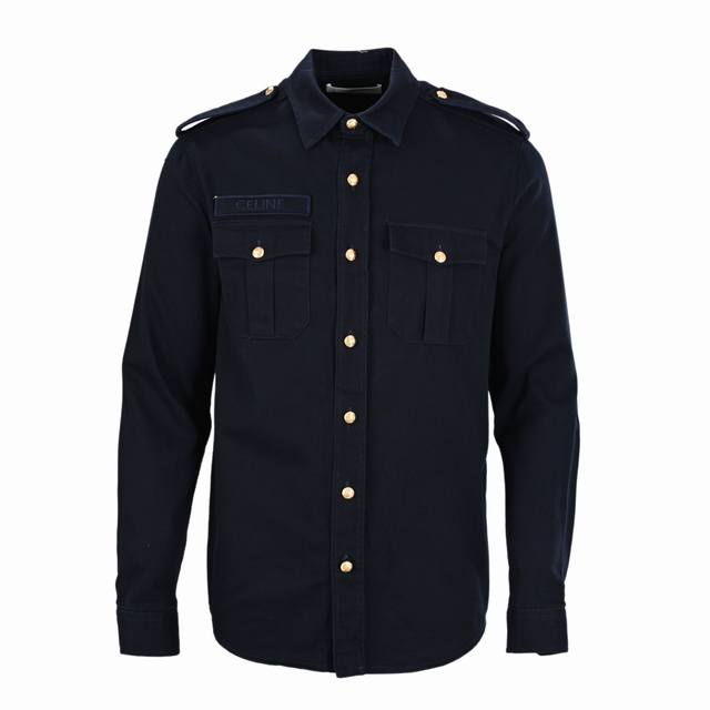 Celine Gilded Shirt Jacket (Ddd) Made with custom-made exquisite satin fabric, f