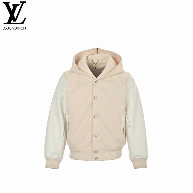 Louis Vuitton 24Fw Nautical Series Pearl Embroidered Seashell Hooded Baseball Ja