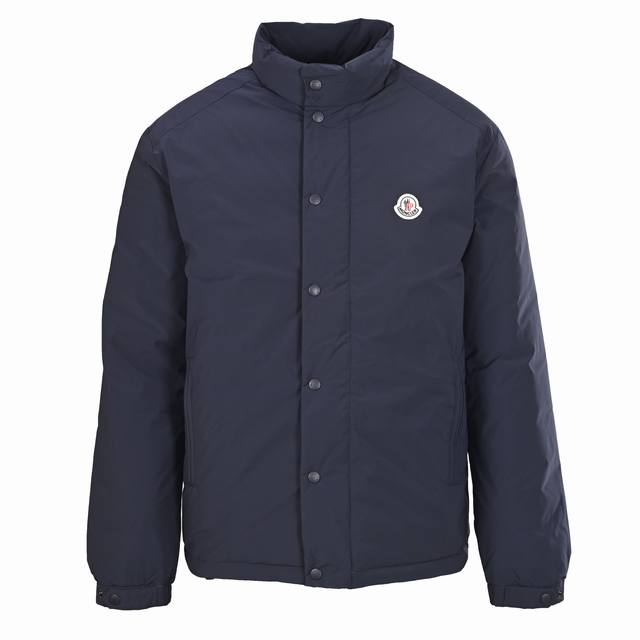 Moncler Mc Small Logo Solid Color Stand Collar Down Jacket (Ddd) is made of 100%