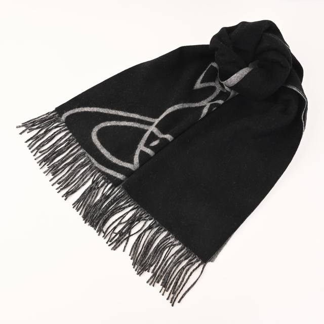 Vivienne Westwood Saturn Cashmere Wool Tassel Long Scarf In spirit, Vivienne Wes