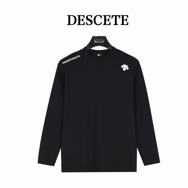 Descente 24Fw Silicone Logo Long-Sleeve T-Shirt (Ddd) Made with custom fabric. I