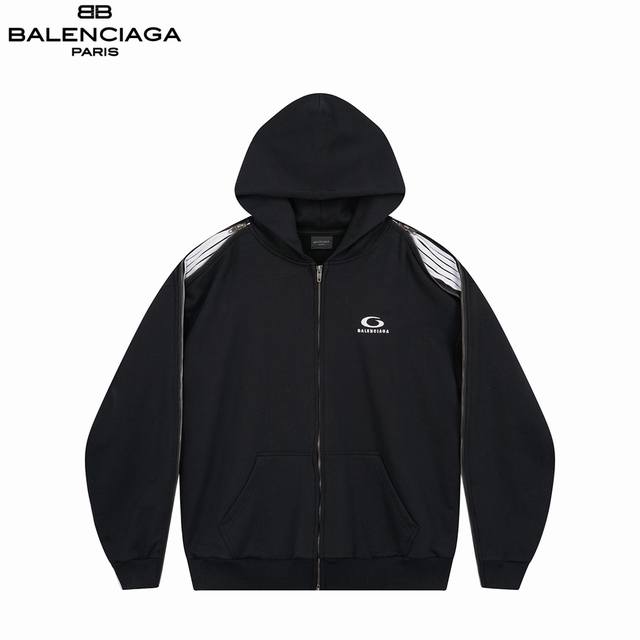 Balenciaga 25Fw Shoulder and Sleeve Ripped Hooded Jacket Ddd. Features a classic