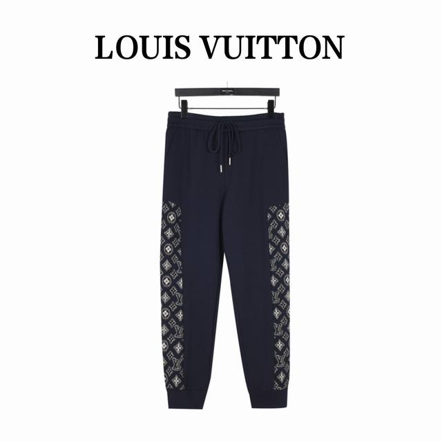 Louis Vuitton monogram patchwork tracksuit trousers. The classic monogram patter