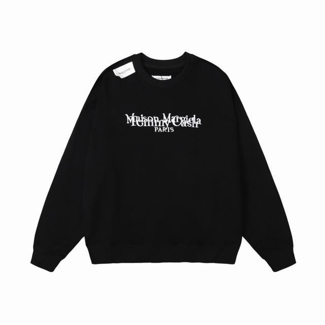 High-quality Maisonmargiela x Tommy Cash collaboration embroidered letter crewne