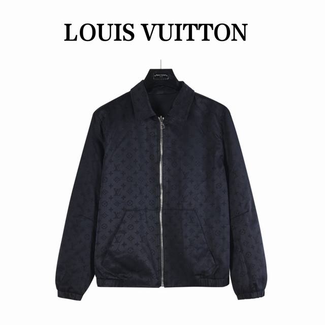 Louis Vuitton 25Fw New Monogram All-over Print Damier Collar Reversible Jacket.